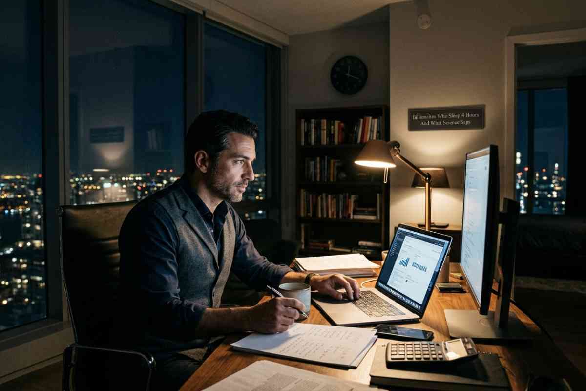 Billionaires Who Sleep 4 Hours and What Science Says