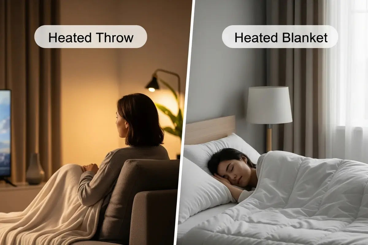 Heated Throw vs Heated Blanket