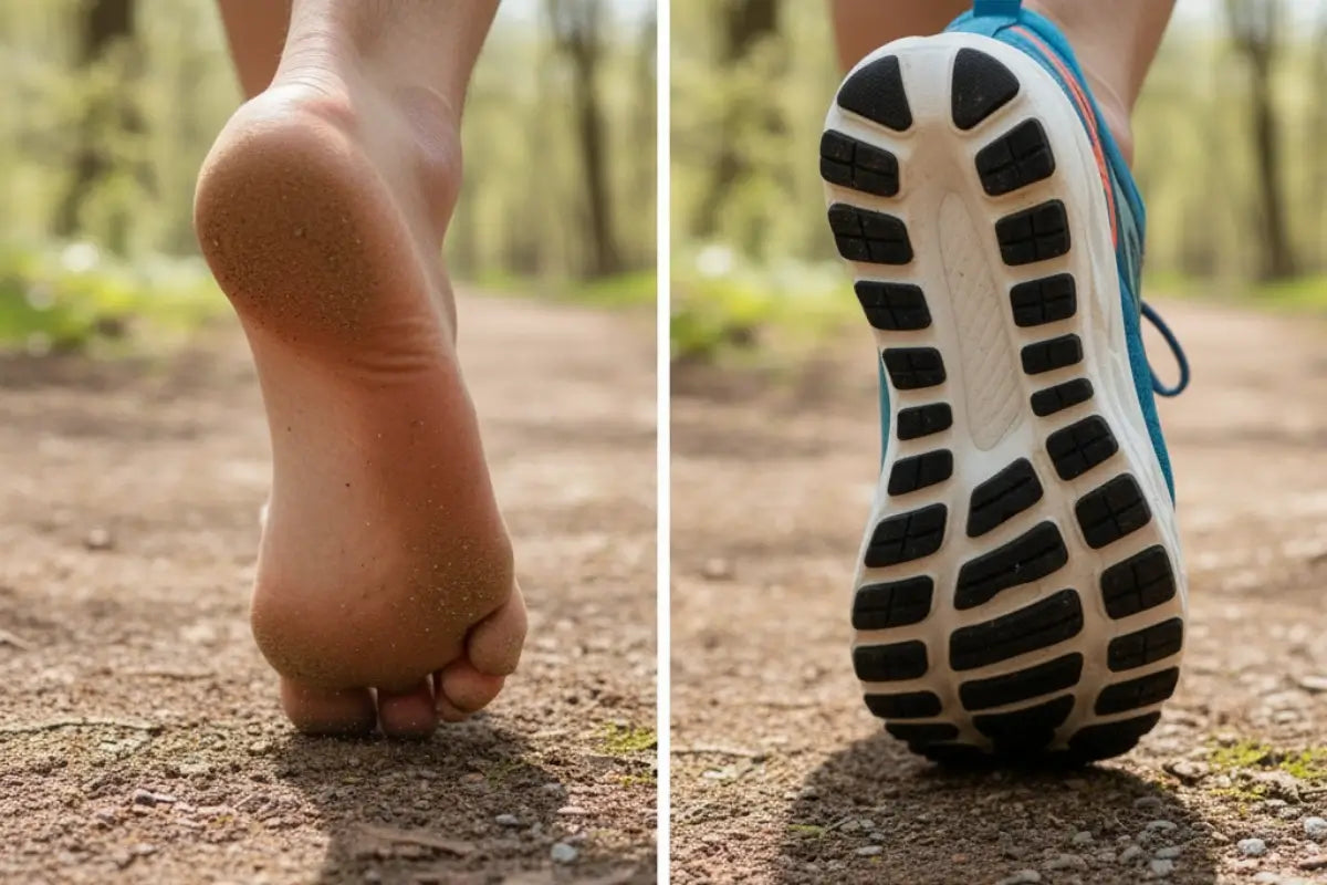 Barefoot vs Cushioned Shoes